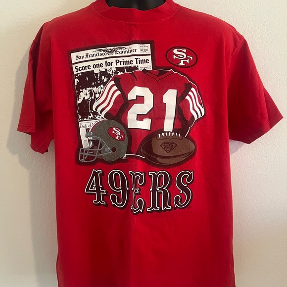 3/$20 - Vintage 49ers Red Graphic T-Shirt - Picture 1 of 6